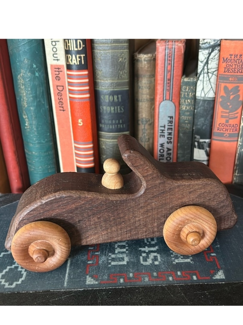 VINTAGE  Wood Toy Car Longmont CO